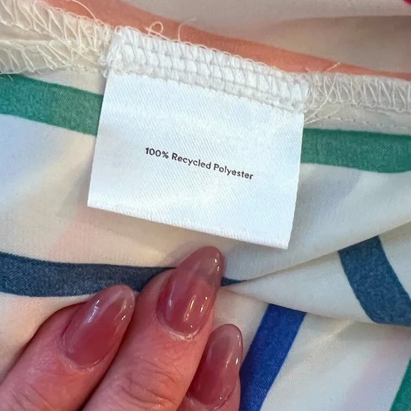 Summersalt Striped Long-Sleeved Button-down Tunic Shirt Dress Size Small - Picture 10 of 11